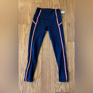 Free People Movement FP Six Pack Leggings Deepest Navy Combo Size Small NWT